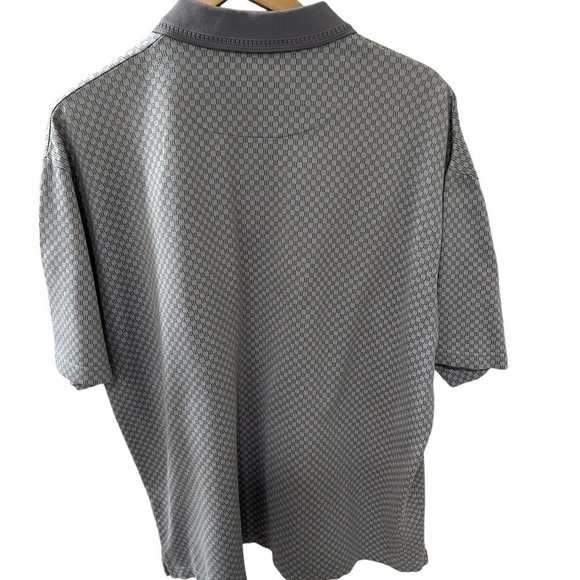 Gary Player Men’s XL Golf Polo 3 button gray blue pattern 100% cotton casual - Picture 2 of 6